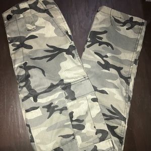 Camouflage cargo pants